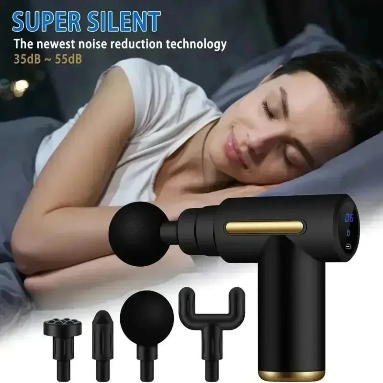 DIAMRI Mini USB Massage Gun Portable Fascia Relaxer For Shoulders