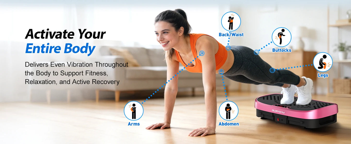 Vibration Plate Exercise Machine With 120 Levels For Home Gym