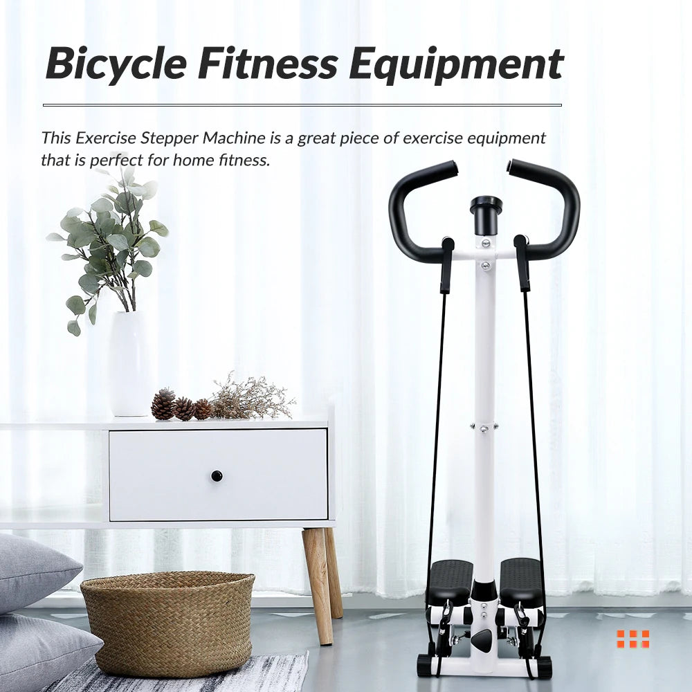 Home Gym Exercise Stepper Machine With LCD Monitor And Bands