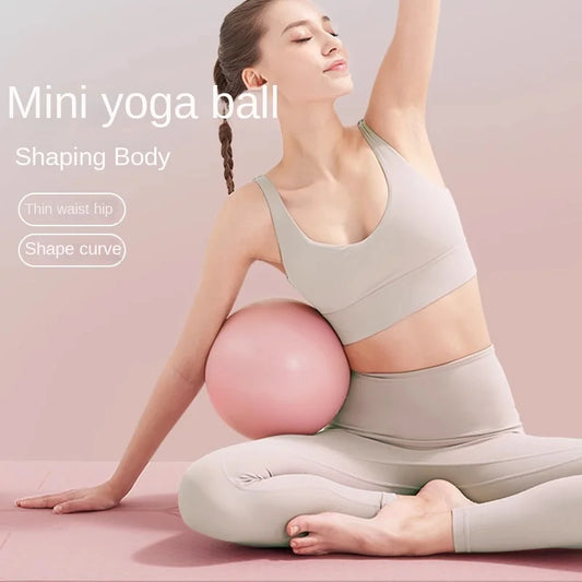 Women Gym Yoga Fitness Ball Anti-Explosion 25cm Pilates Mini Ball for Sculpting