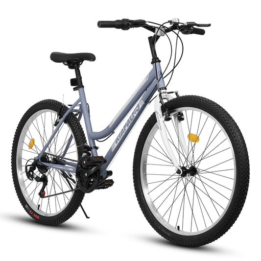 Ecarpat Womens Mountain Bike 21 Speed V Brake Carbon Steel