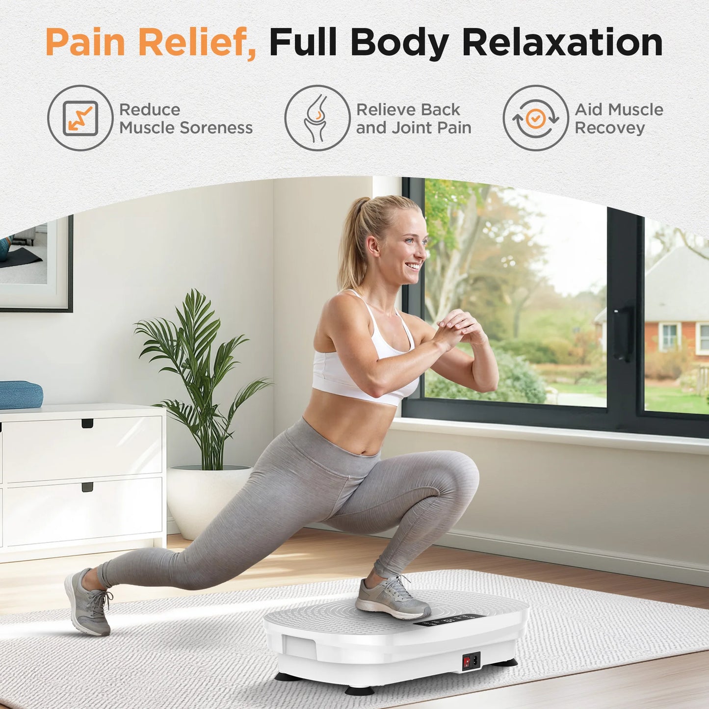 Feierdun Vibration Plate Exercise Machine For Weight Loss Toning