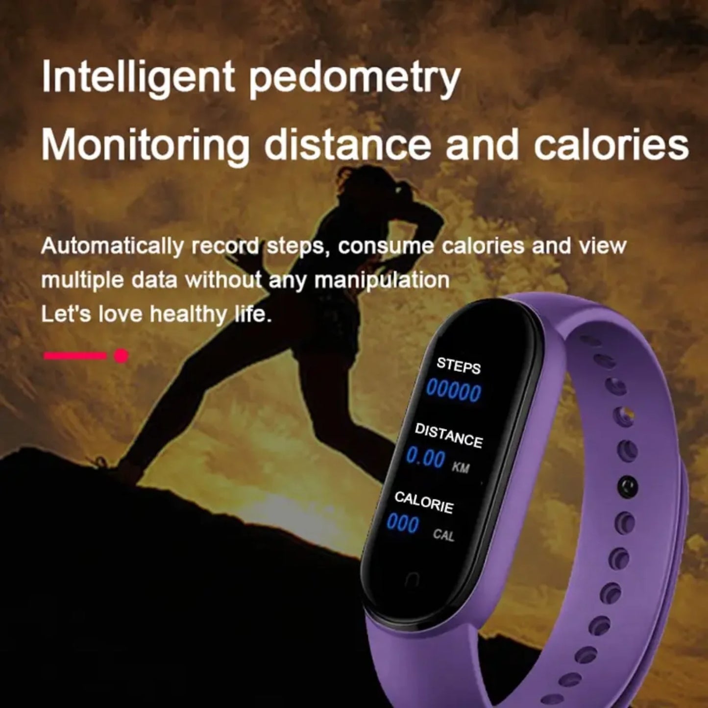 M7 Smart Watch Smartband Heart Rate Smartwatch Fitness Tracker Blood Pressure Sport Bracelet  Mi Band 7 Men Women