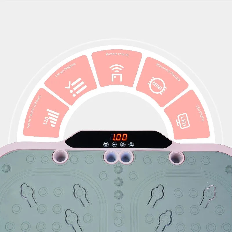 Vibration Plate Fitness Platform Whole Body Exercise Machine 120 Levels
