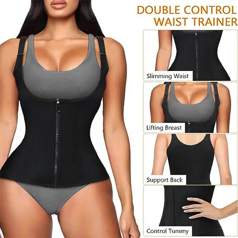 Lalamelon Waist Trainer Sauna Vest Neoprene Shapewear