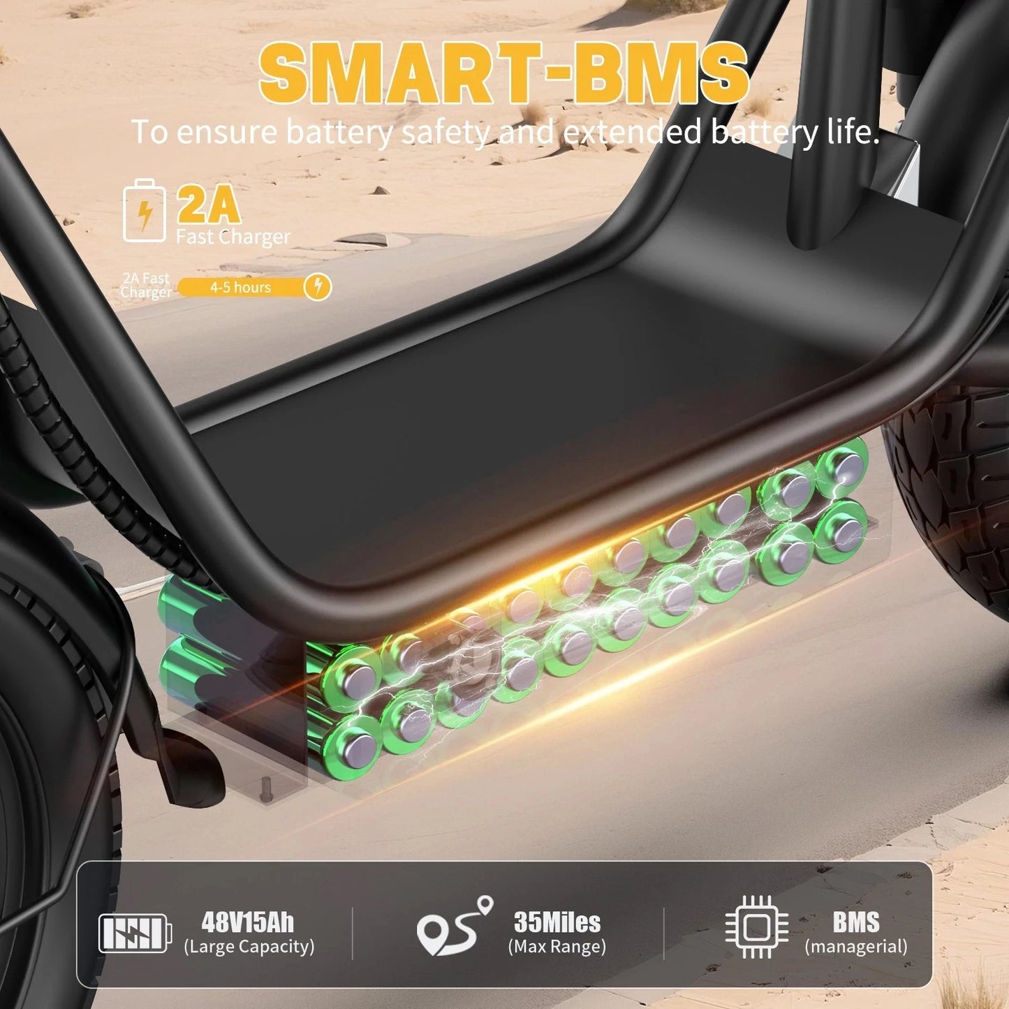 UPlee GQ8 Folding Electric Bike 250W Peak Motor 48V Battery