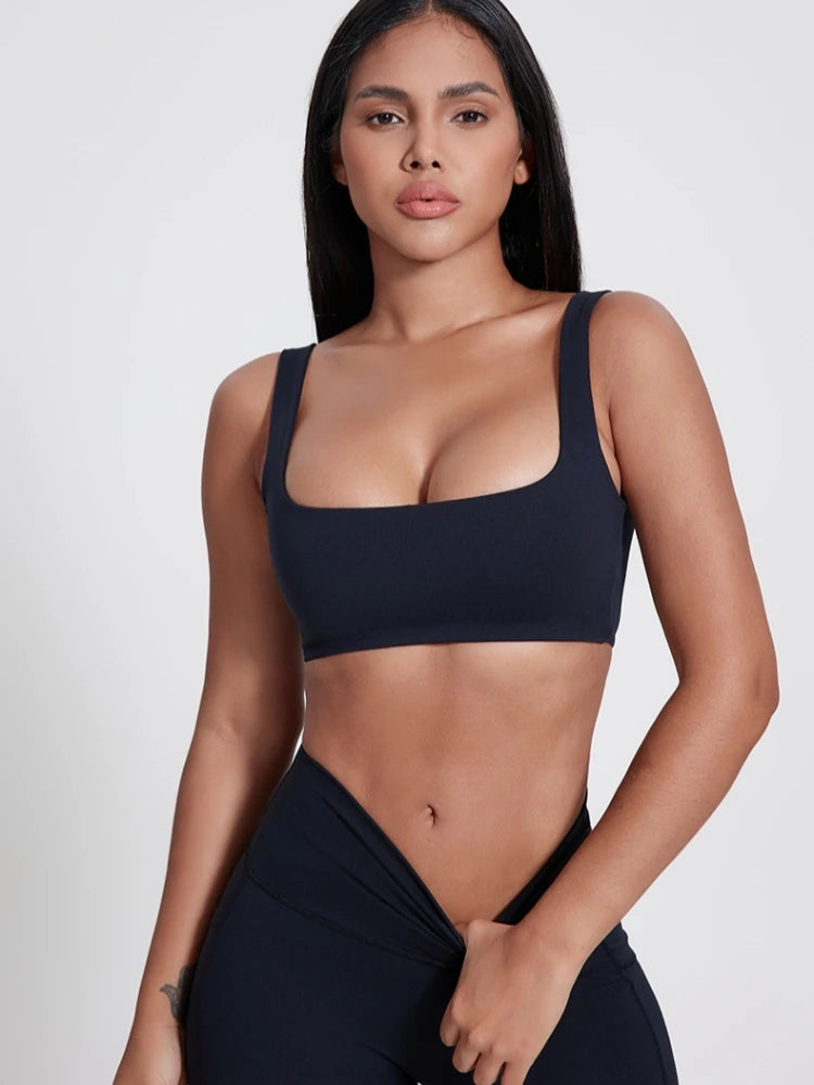Nonecn Yoga Set Hollow Back Bra Top High Waist Leggings