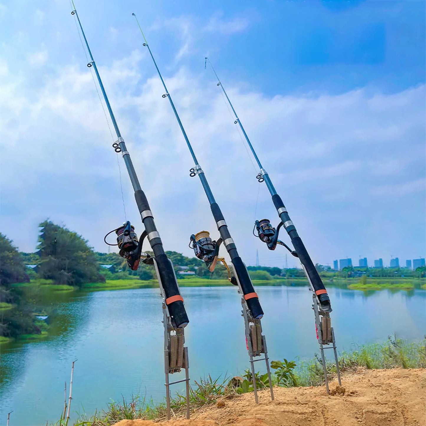 Hign Concerned Stainless Steel Automatic Fishing Rod Holder
