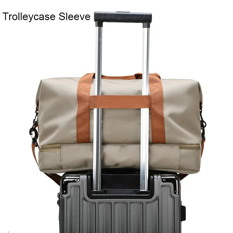 HDIRXGC Travel Gym Bag Portable Fitness Shoulder Crossbody Bag