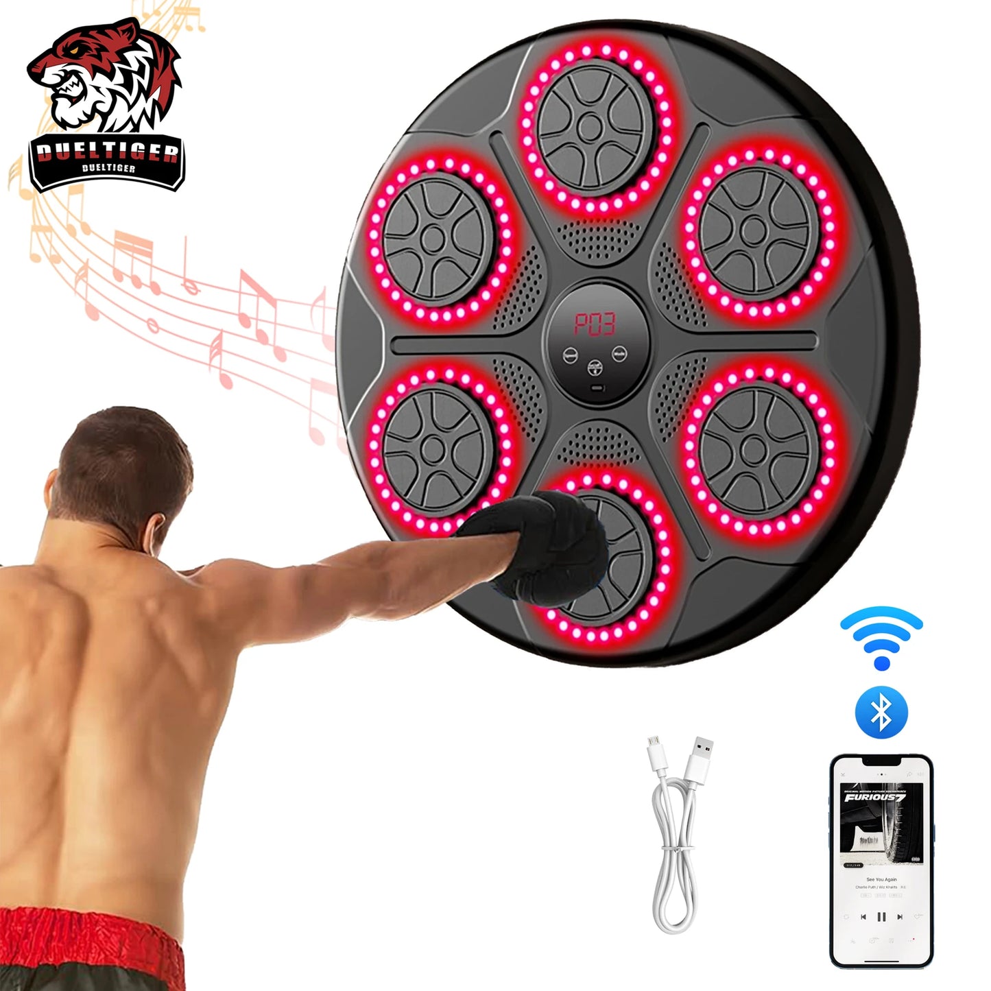 Hign Concerned Bluetooth Music Boxing Machine Wall Mount