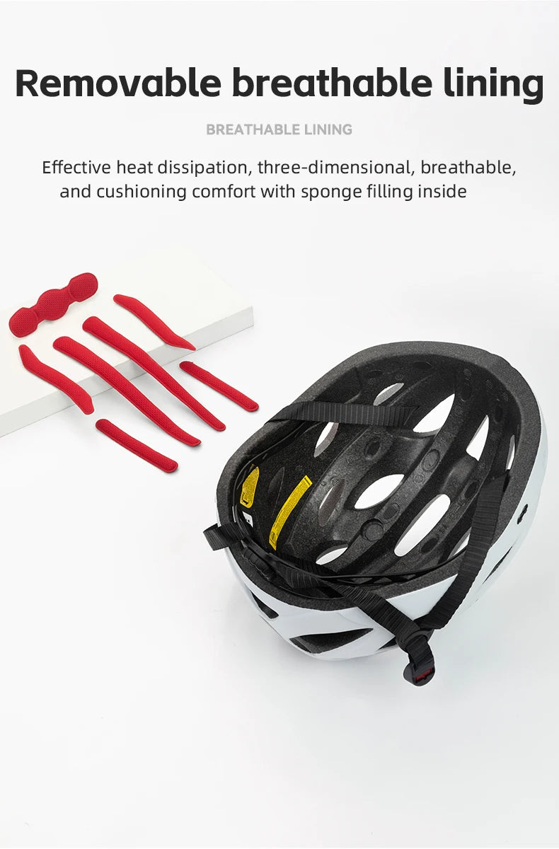 ROCKBROS Cycling Helmet With Goggles Lightweight Integrated MTB Road