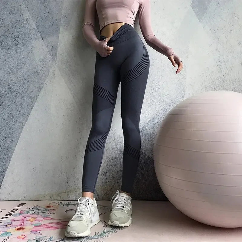 Women Fitness Yoga Pants High Waist Stretch Leggings Quick Dry