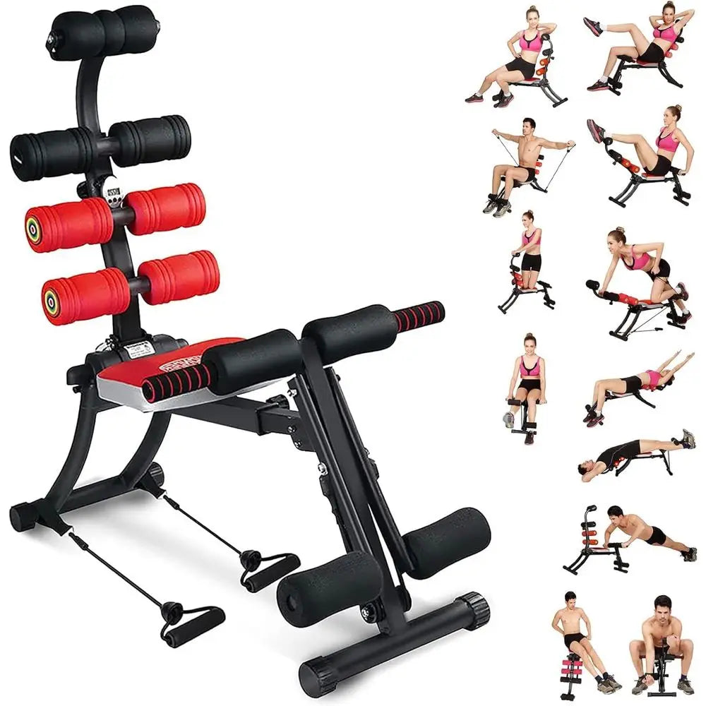 Adjustable Core And Abdominal Exercise Machine With 22 Workout Programs