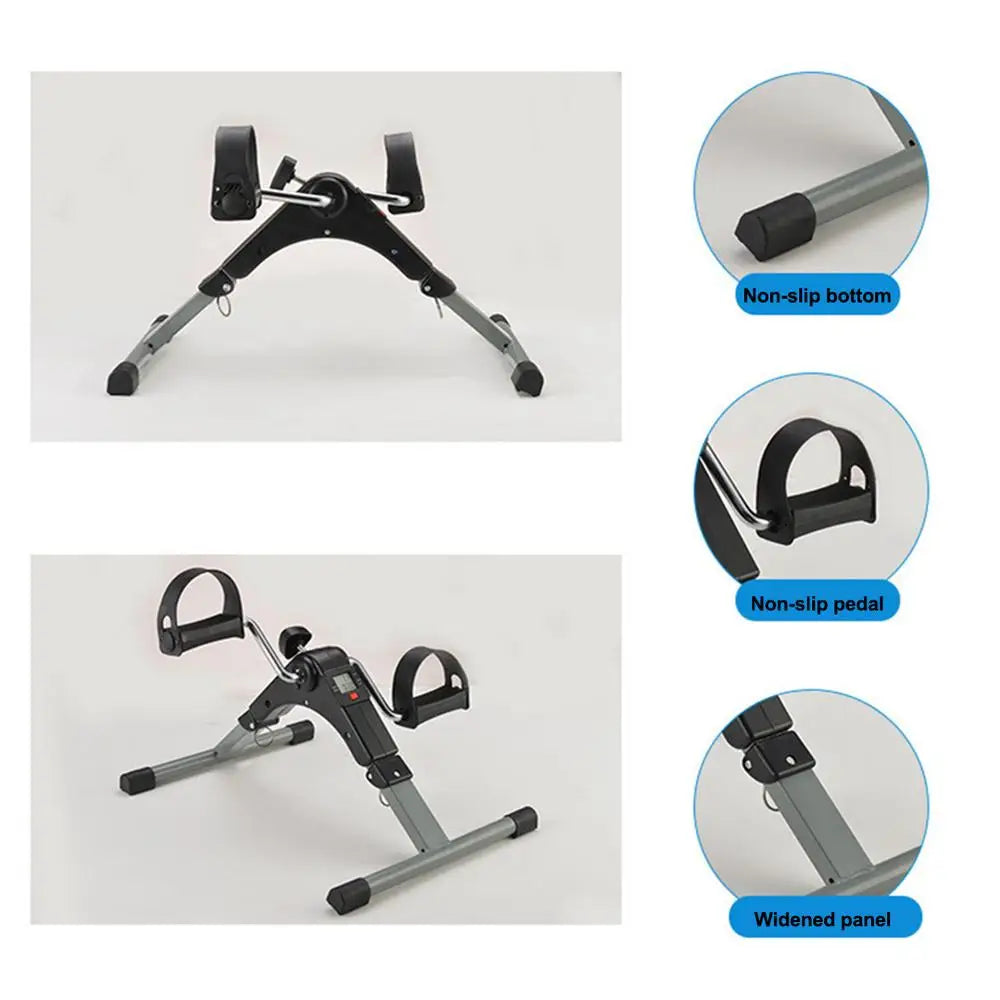 Adjustable Resistance Exercise Bike With LCD For Home Rehab Hand And Leg Trainer