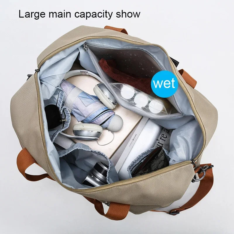 HDIRXGC Travel Gym Bag Portable Fitness Shoulder Crossbody Bag