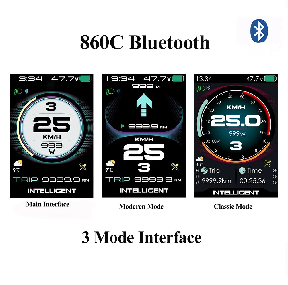 BAFANG CAN Display 860C 600C 530S P860C Triangle Plug Bluetooth