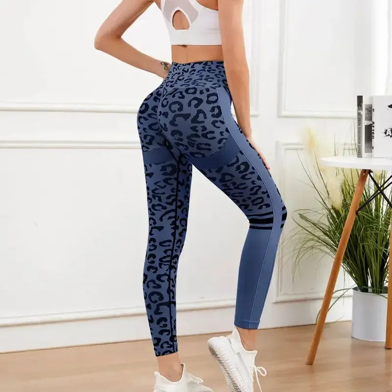 Yoga 9 Minute High Waist Seamless Nylon Fitness Pants