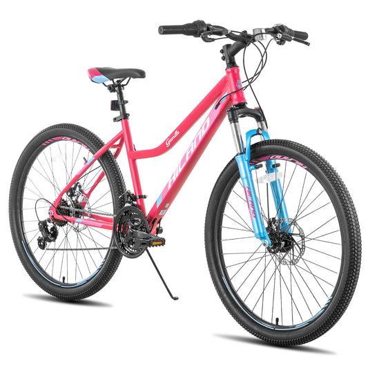 Hiland 26 Inch Womens Mountain Bike with Shimano 21 Speeds and Suspension Fork