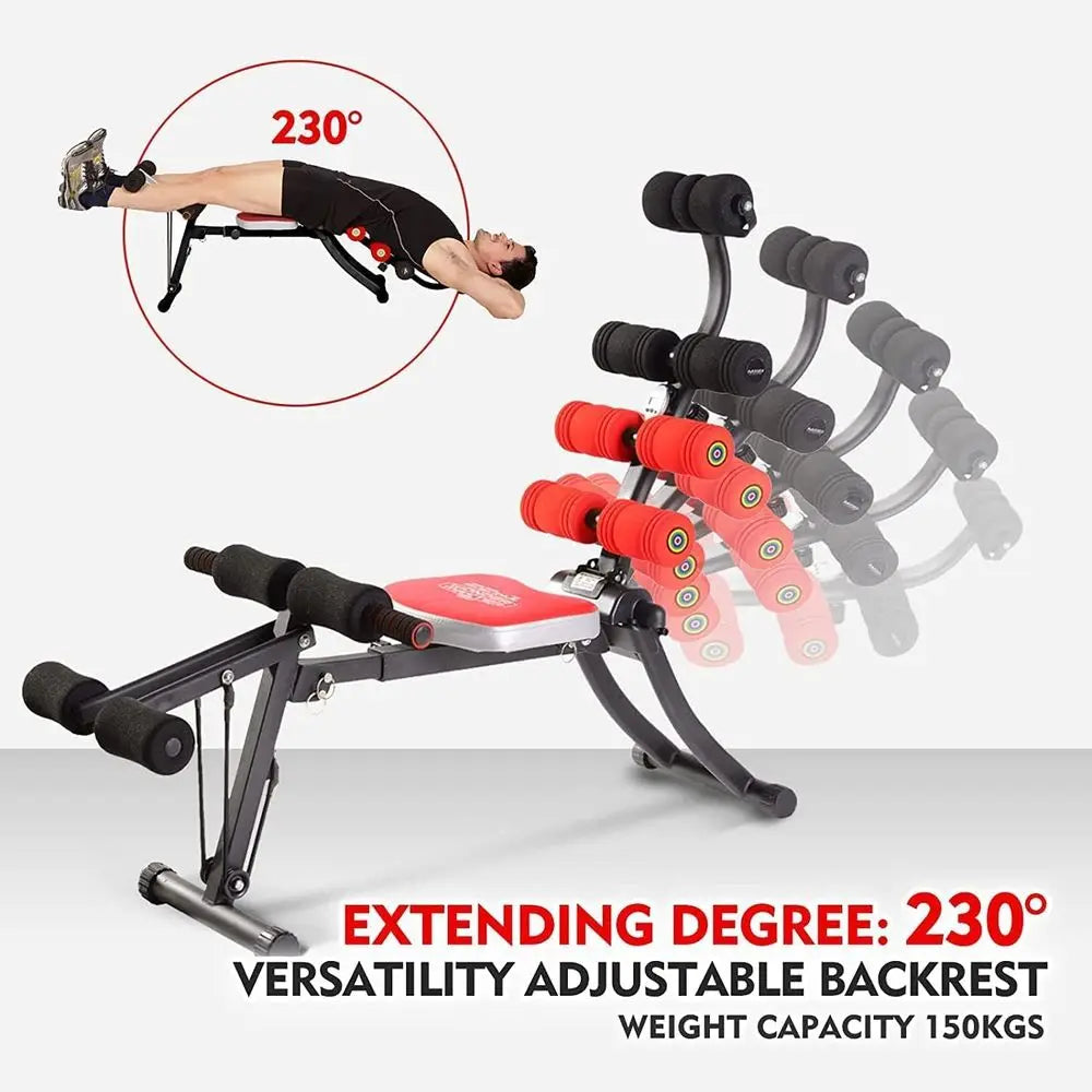 Adjustable Core And Abdominal Exercise Machine With 22 Workout Programs