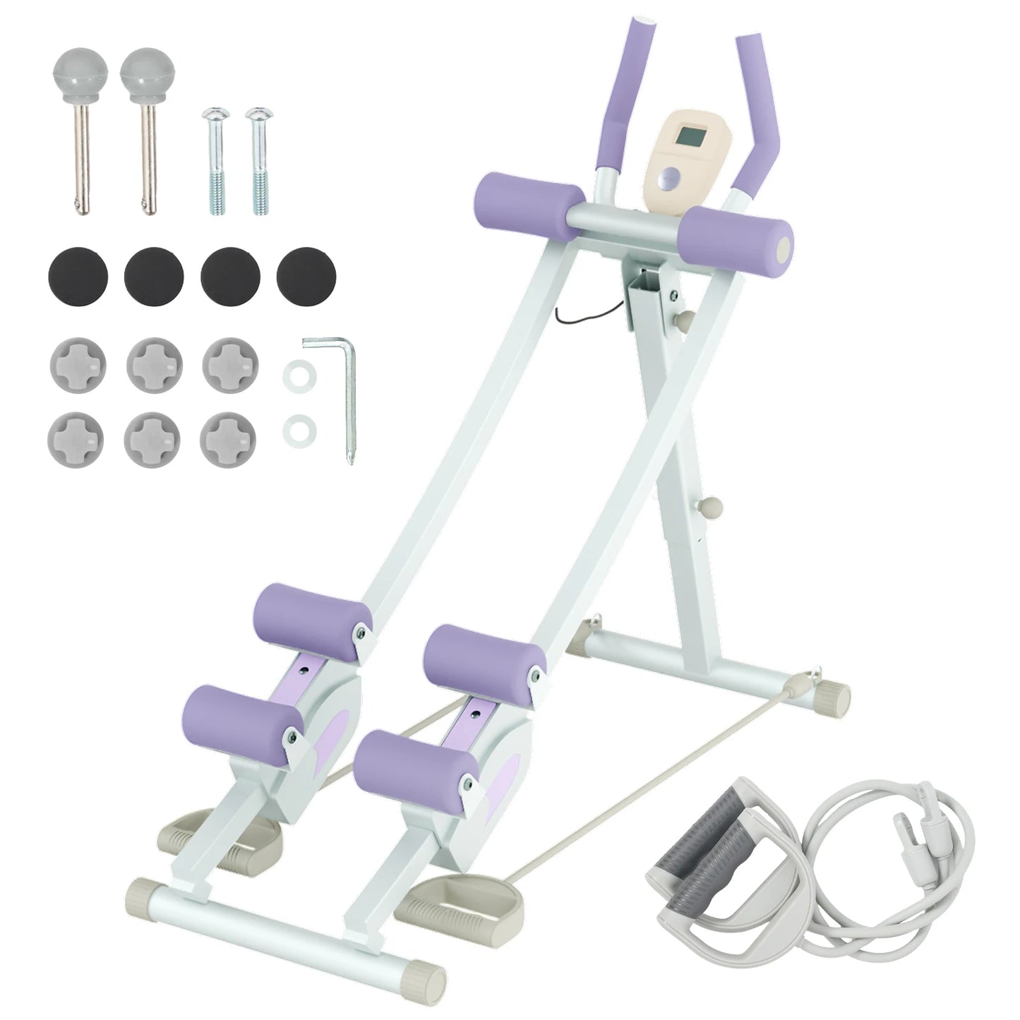 Monorail Ab Machine Ab Cruncher With Adjustable Resistance Levels
