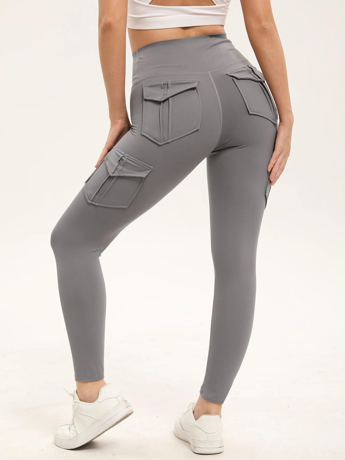 3 Pack Women's High Waisted Gym Leggings With Pockets