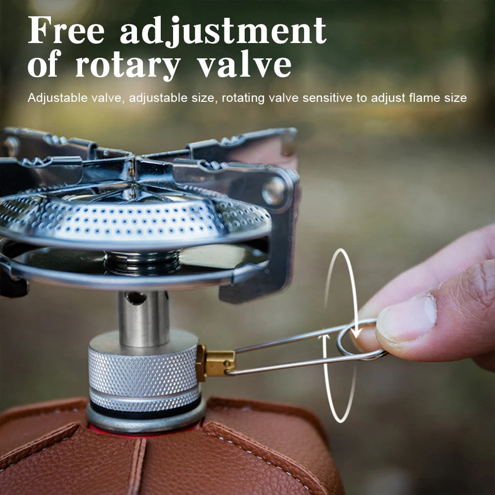 Shunmaii Gas Stove With Adjustable Flame For Camping