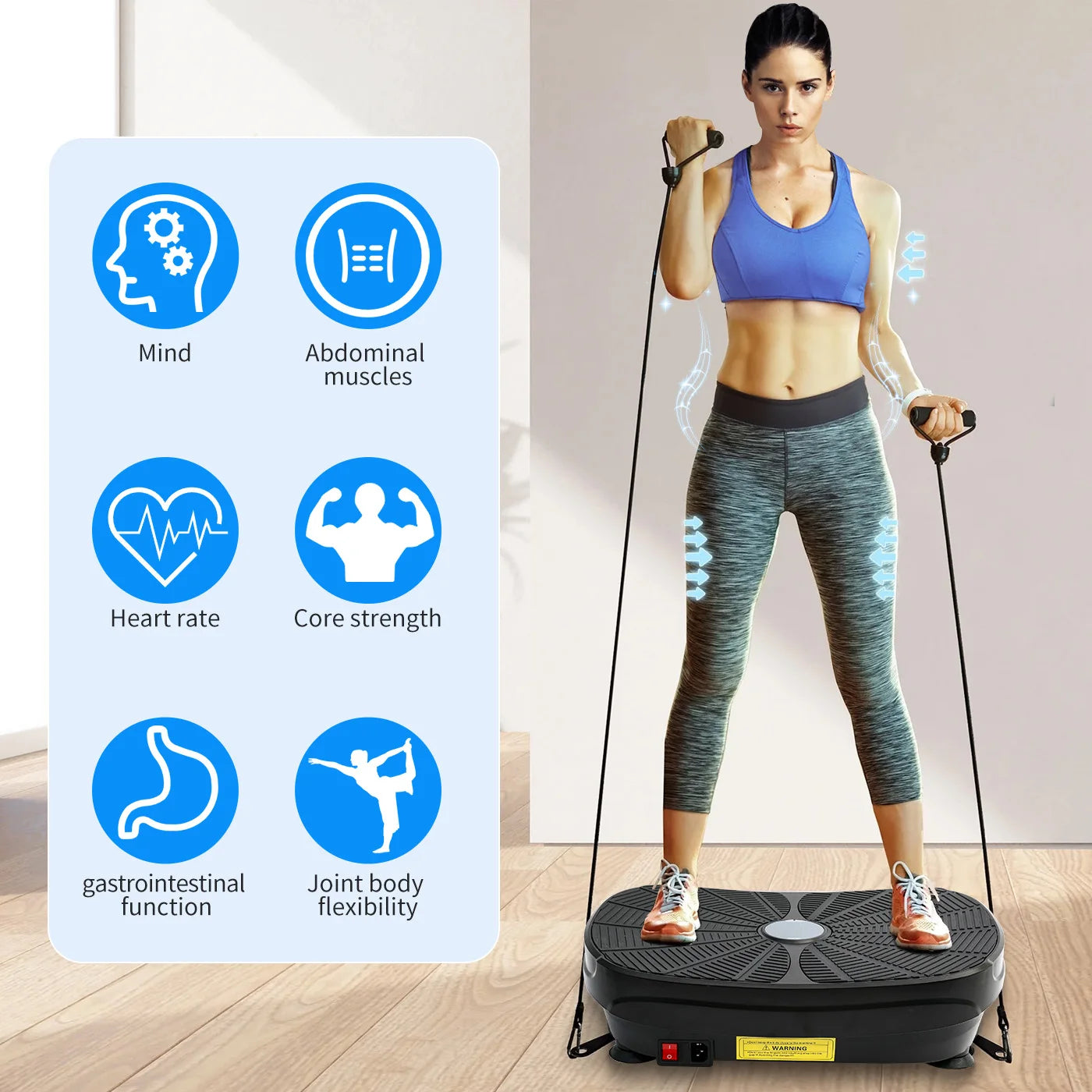 Vibration Plate Exercise Machine for Whole Body Workout and Weight Loss