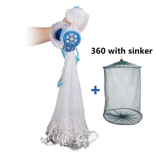 Hand Cast Throw Gill Fishing Net