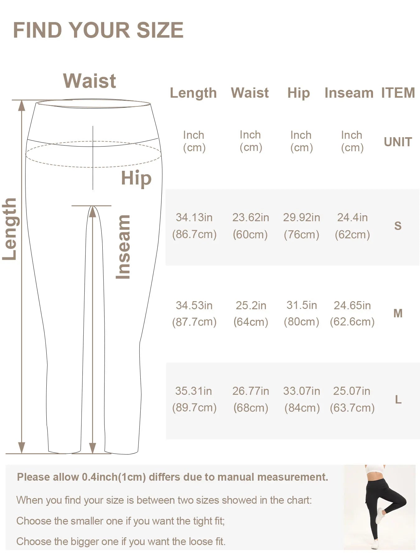 3 Pack Women's High Waisted Gym Leggings With Pockets