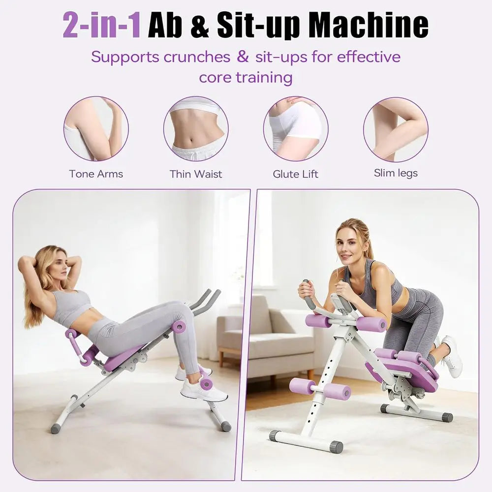 Multifunctional Ab Trainer Crunch Sit Up Core Workout Machine