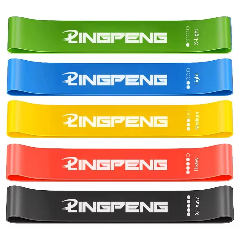 lpcbec Five Piece Fitness Resistance Bands Set For Home Gym And Yoga