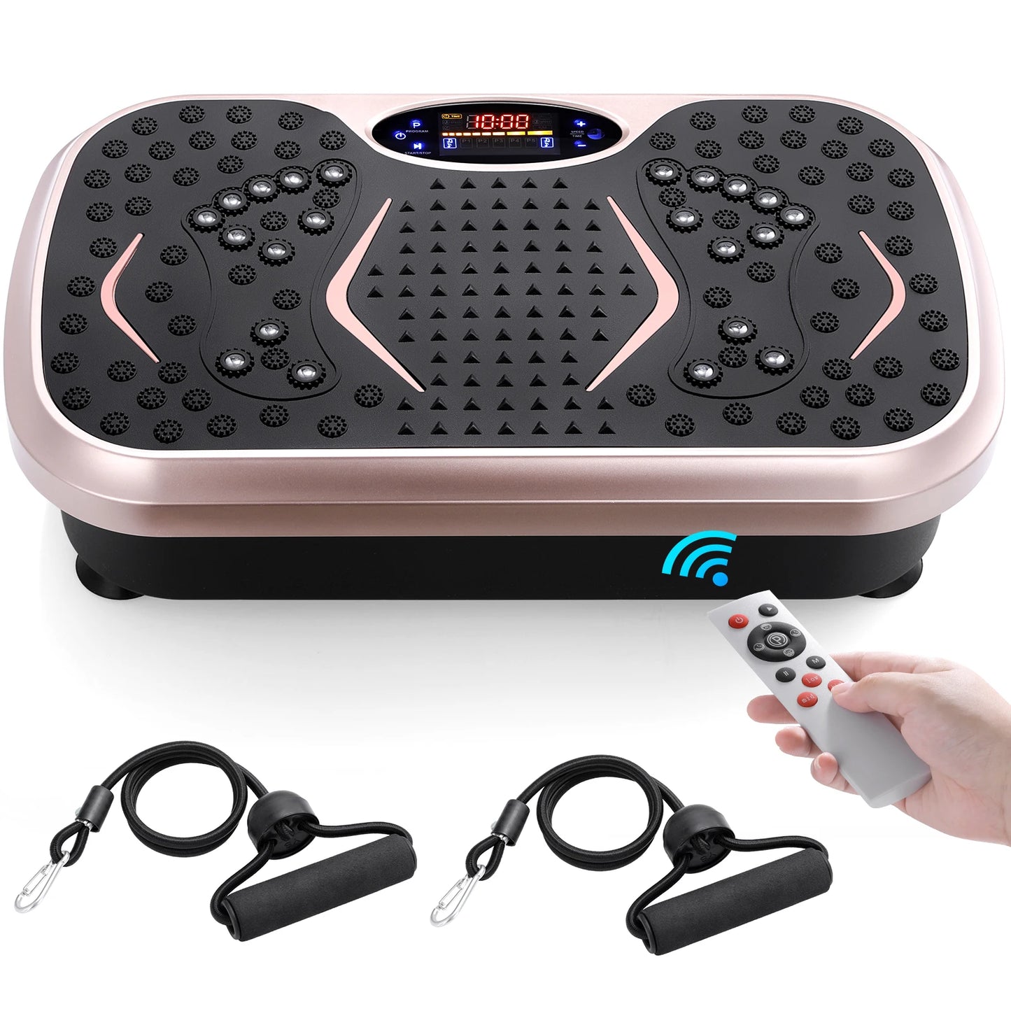 Homfa Vibration Plate Exercise Machine With Loop Bands