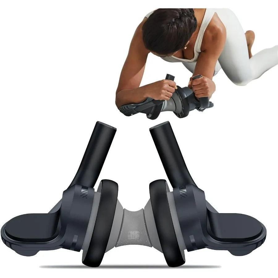 HighConcerned Abdominal Roller Wheel With Elbow Support For Home Gym