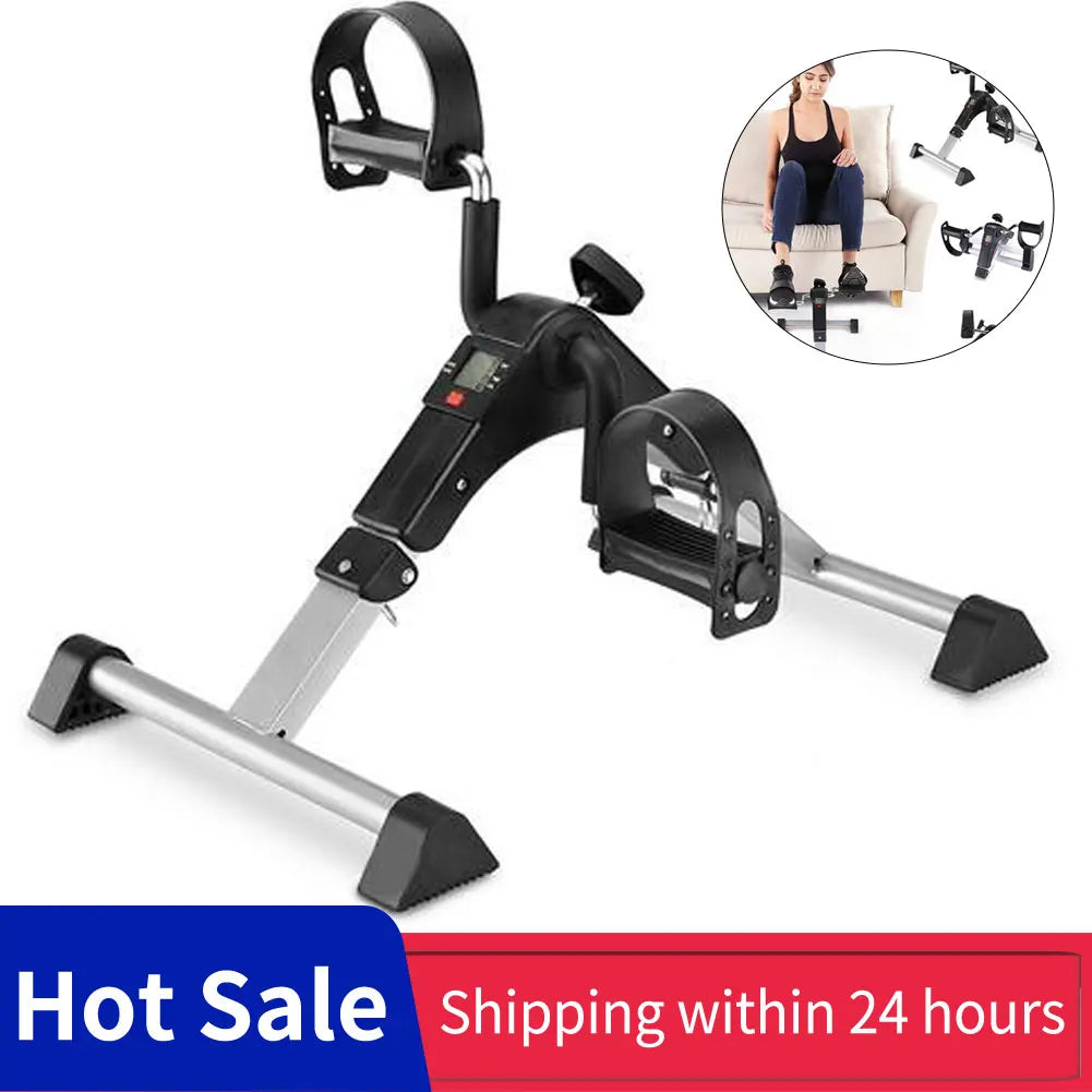 Adjustable Resistance Exercise Bike With LCD For Home Rehab Hand And Leg Trainer