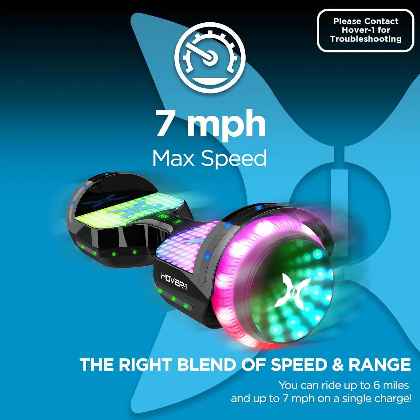 Hover-1 Astro Hoverboard in Pink with High Speed and Long Range Battery