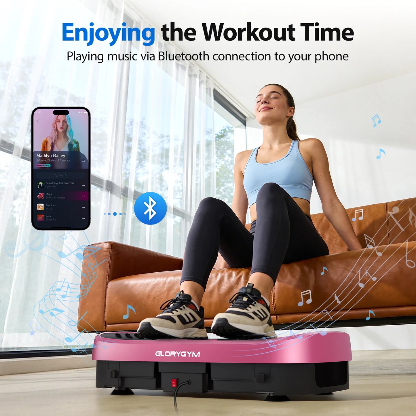 Vibration Plate Exercise Machine With 120 Levels For Home Gym