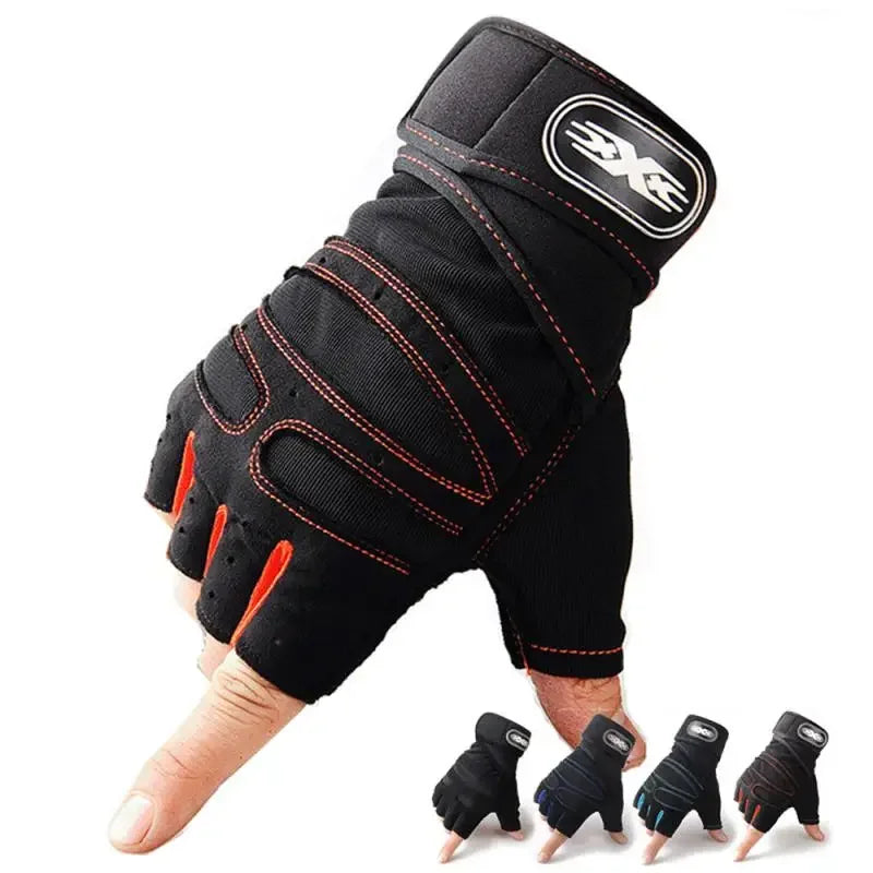 Hign-concerned Heavyweight Gym Training Gloves Finger Non Slip Wrist Support