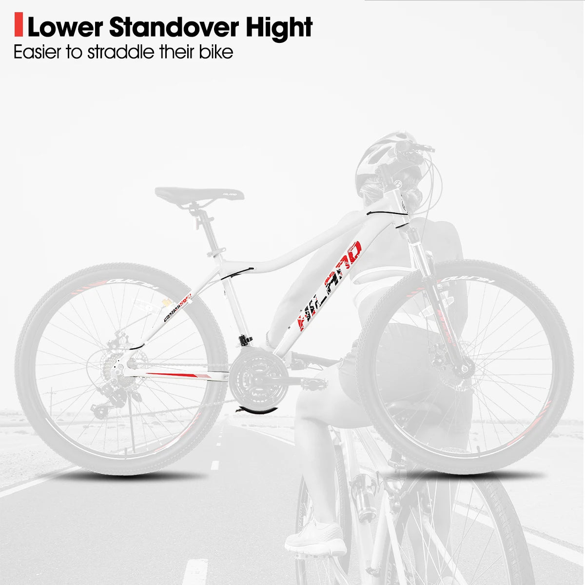 Joystar Mountain Bike for Women with Lock-Out Suspension