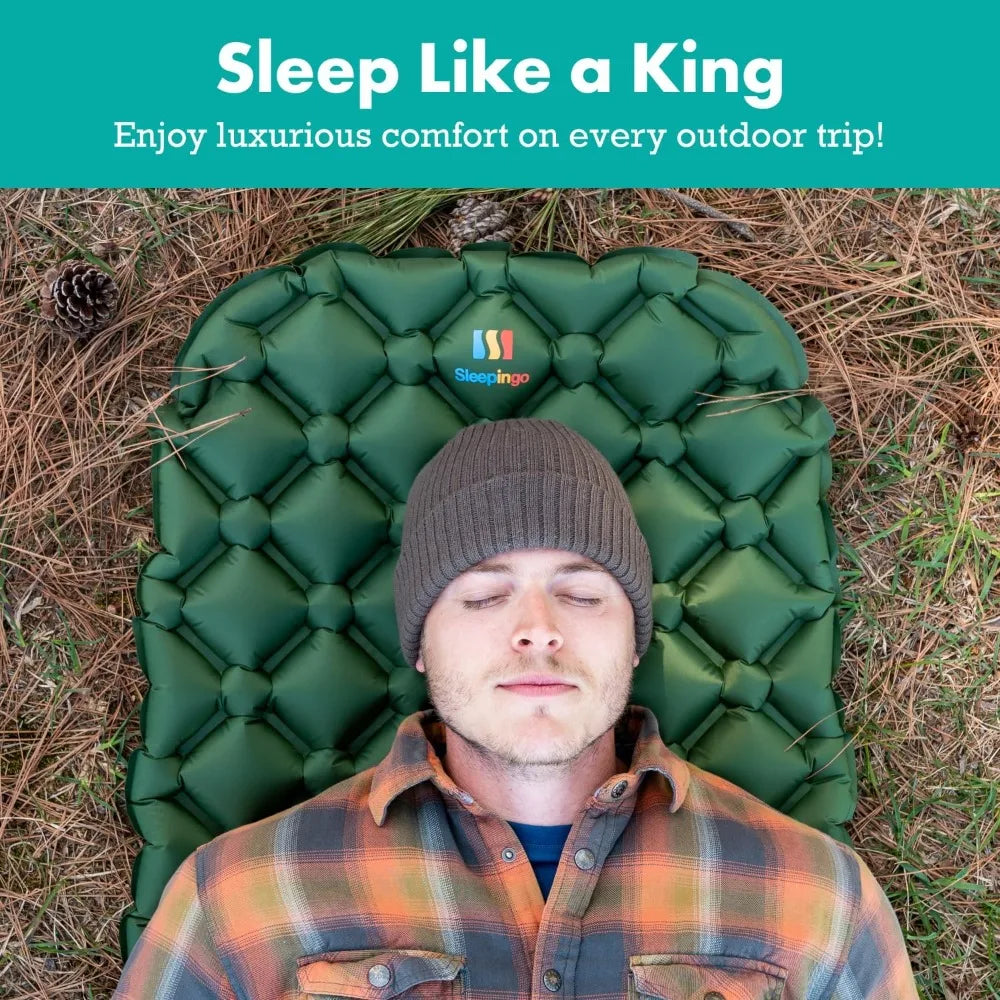 Lightweight Inflatable Sleeping Mat for Camping and Backpacking Adventures