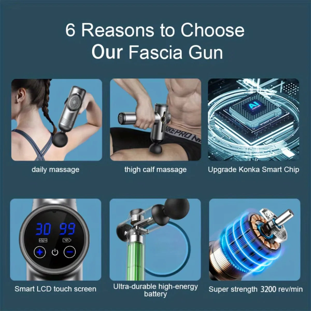 Altruism Portable Fascia Gun For Body Neck Back Deep Muscle