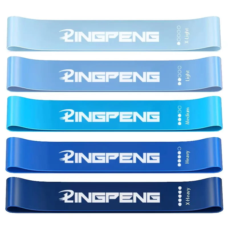 lpcbec Five Piece Fitness Resistance Bands Set For Home Gym And Yoga
