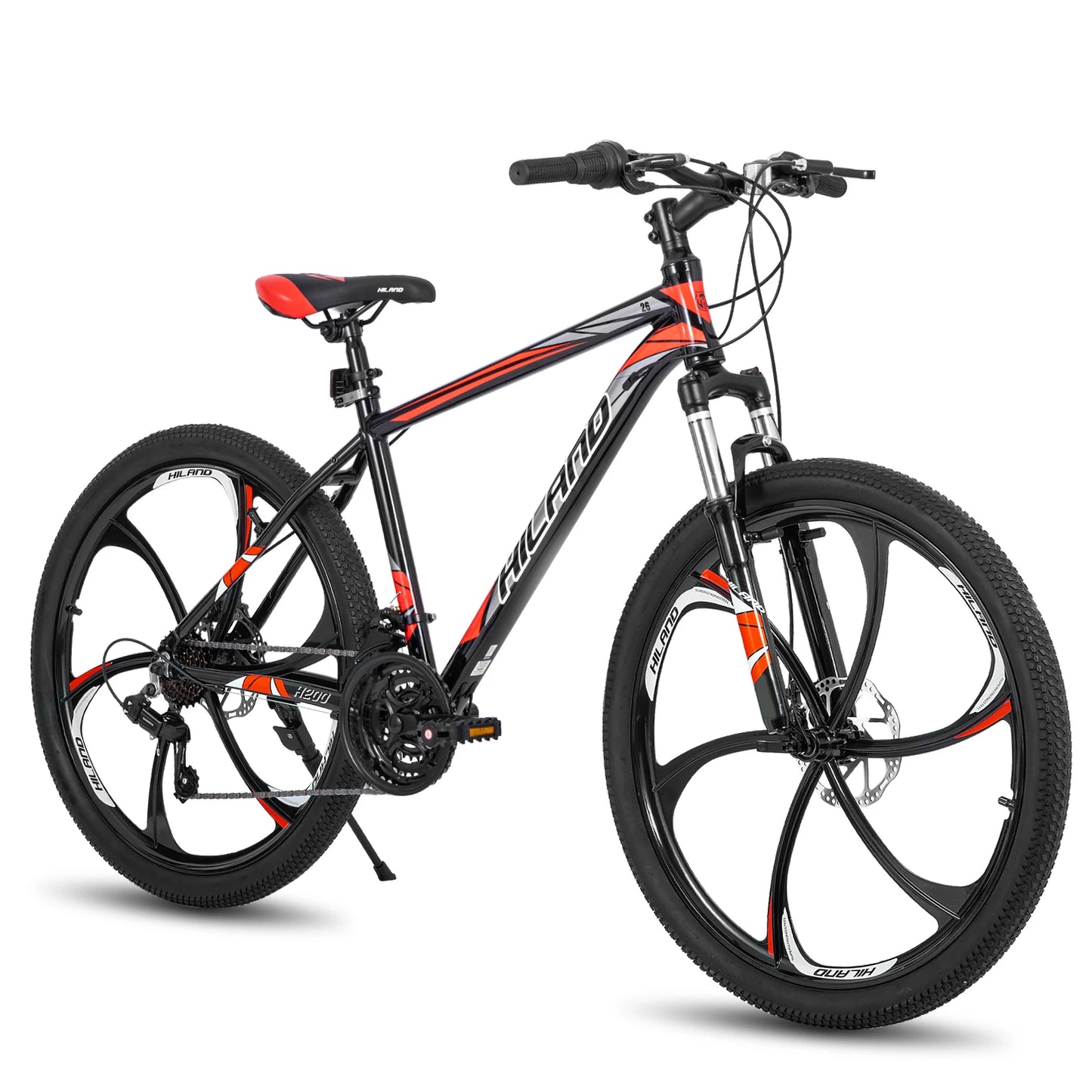 Hiland Mountain Bike 21 Speed Drivetrain Aluminum Frame
