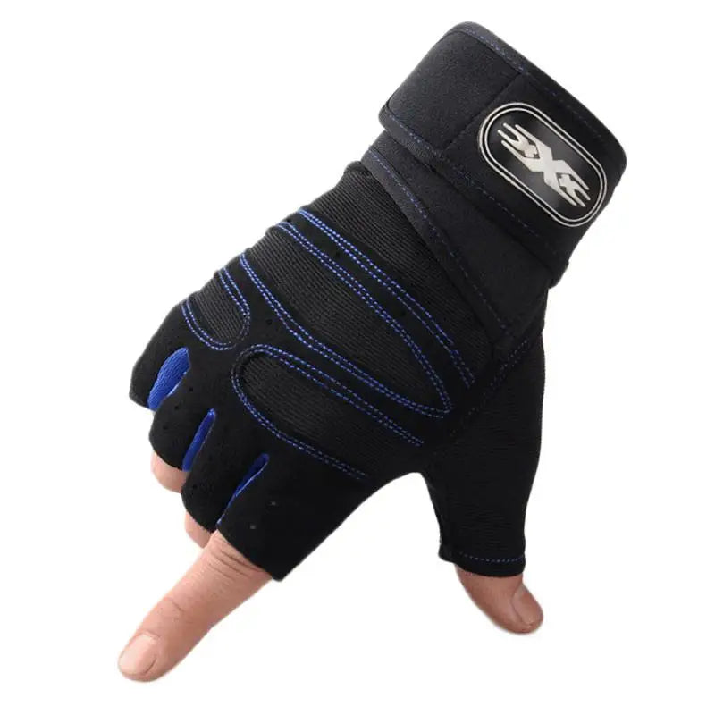 Hign-concerned Heavyweight Gym Training Gloves Finger Non Slip Wrist Support