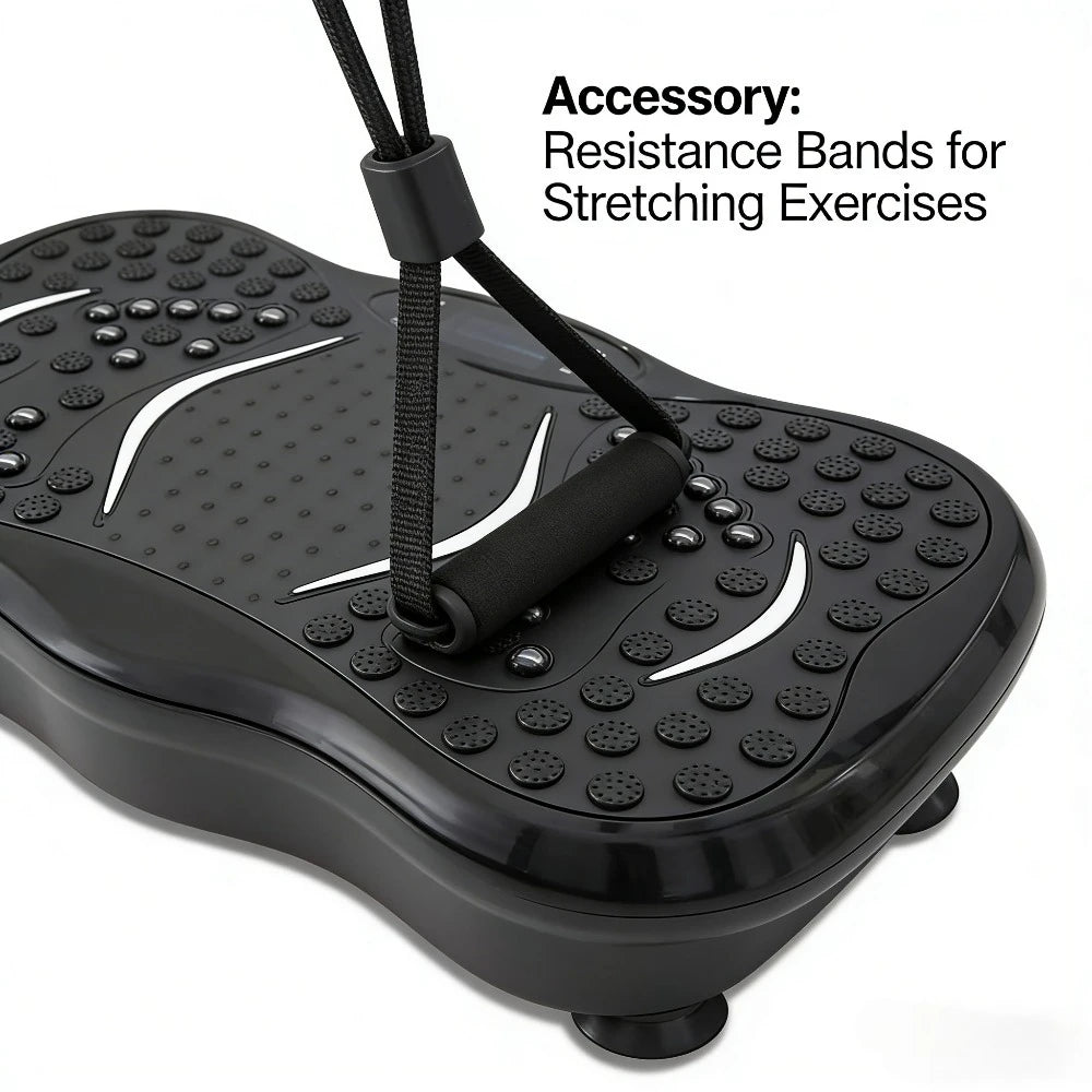 Full Body Vibration Plate Machine With Remote And Resistance Bands For Home
