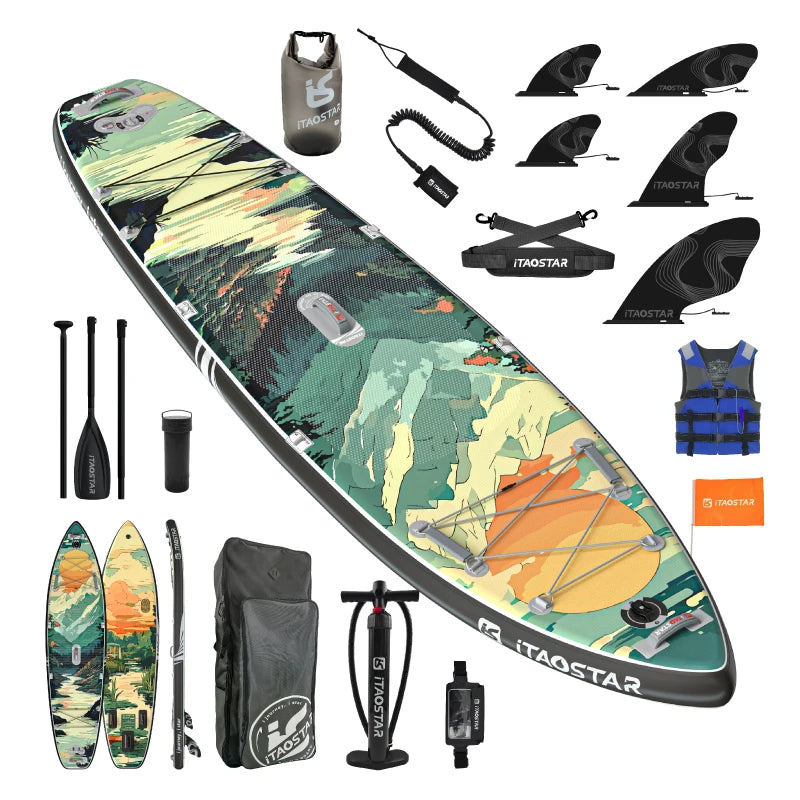Inflatable Pulp Boards N01B 11'6 Inch Standing Paddleboard for Lakes and Rivers