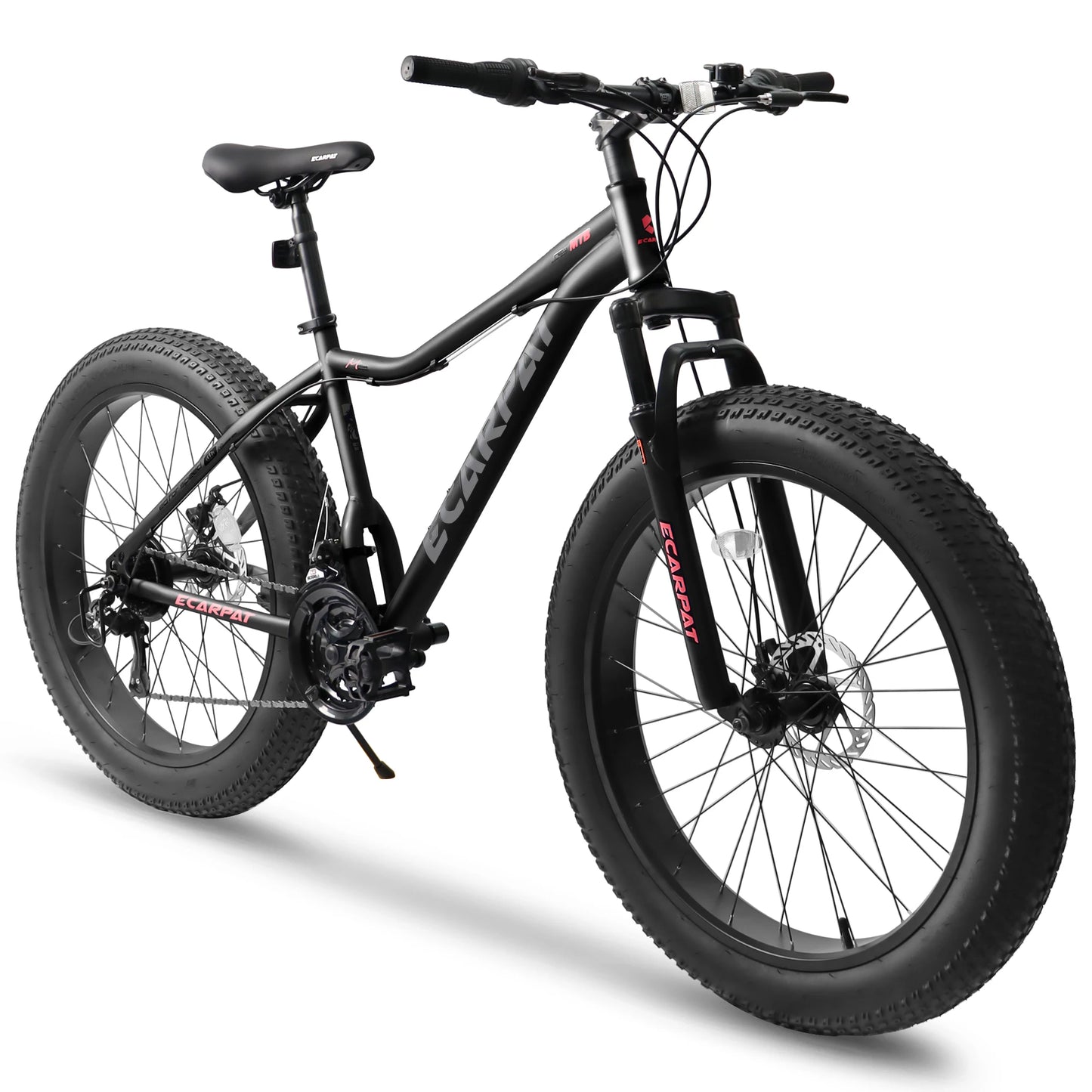 Ecarpat 26 Inch Mountain Bike with 4 Inch Fat Tires and 21 Speed Gear System