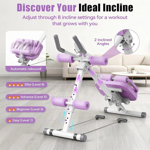 Multifunctional Ab Trainer Crunch Sit Up Core Workout Machine