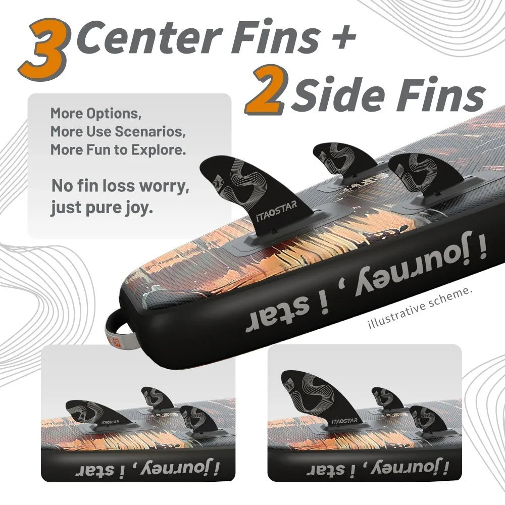 Inflatable Pulp Boards N01B 11'6 Inch Standing Paddleboard for Lakes and Rivers