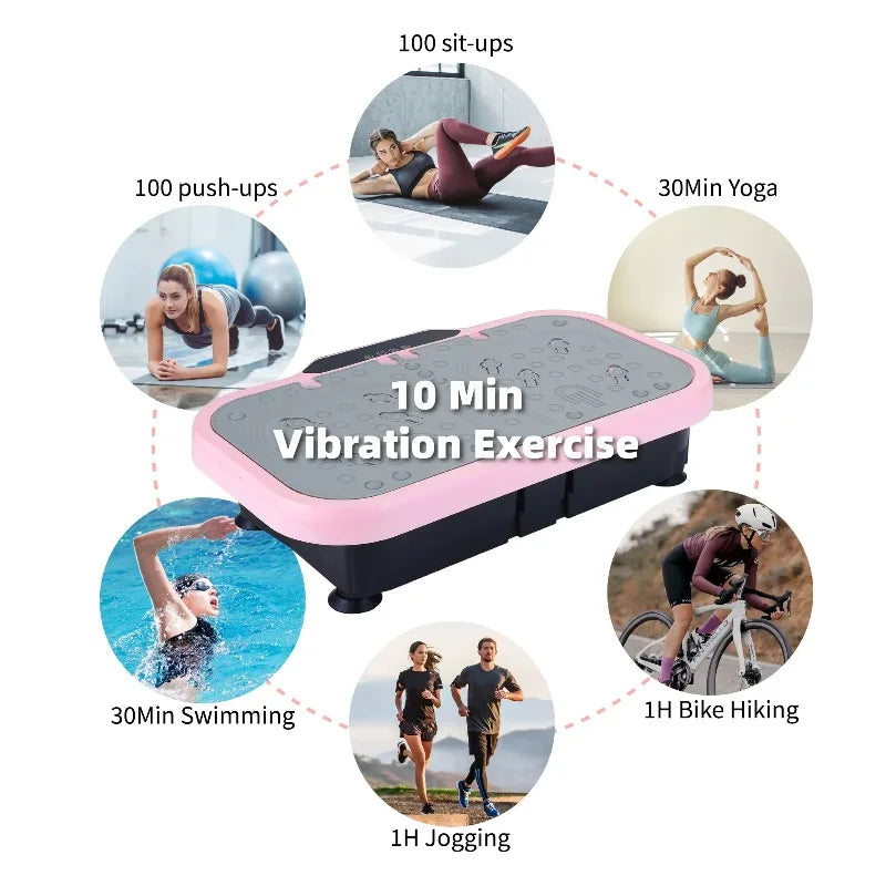 Vibration Plate Fitness Platform Whole Body Exercise Machine 120 Levels