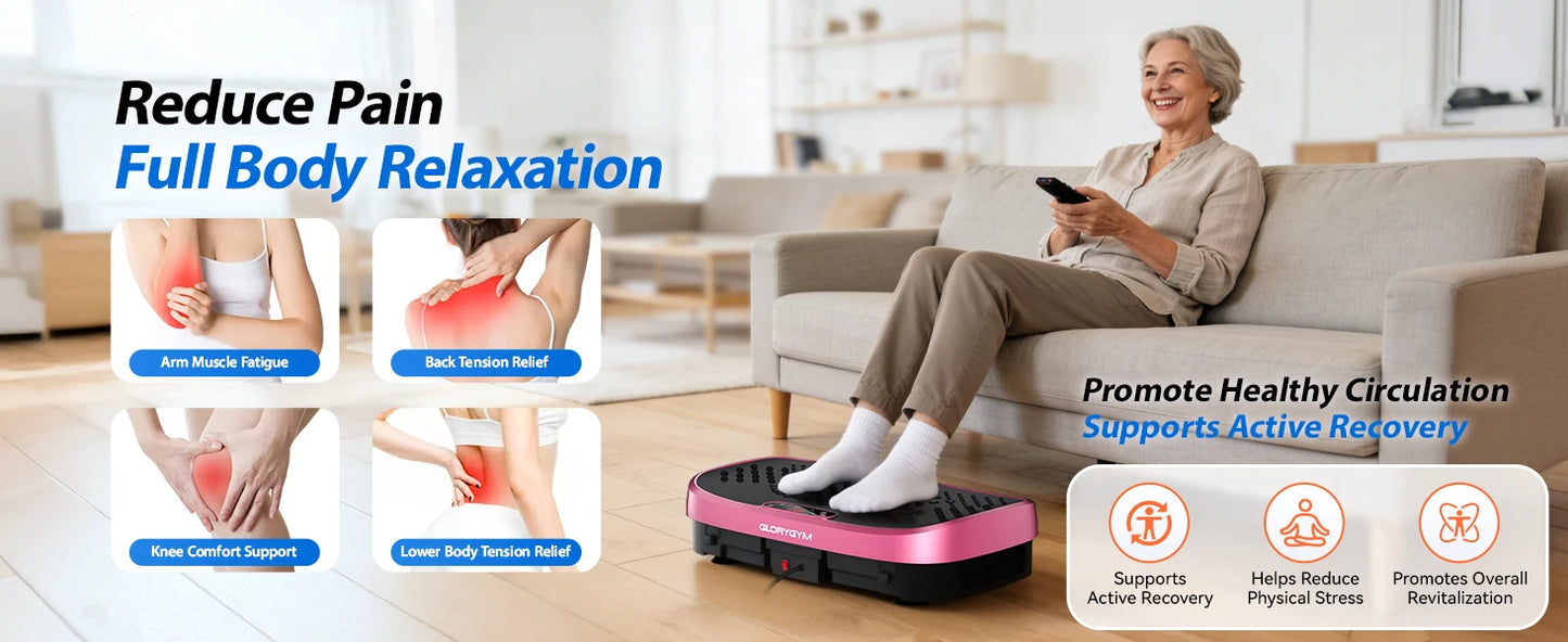 Vibration Plate Exercise Machine With 120 Levels For Home Gym